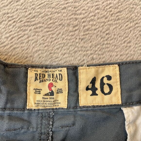 Red Head Mens Cargo Shorts Beige & Gray Elastic Waist Size 46 100% Cotton - Picture 7 of 16